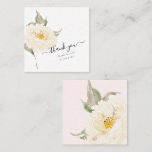 Pix Dezines Cream Watercolor Garden Rose Mitteilungskarte