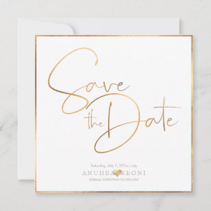 Pix Dezines DELICATE LIEBE IMITATS GOLD BOTANICA Save The Date