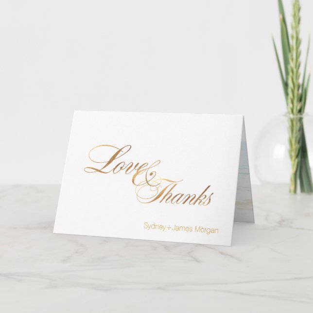 Pix Dezines extravagante Skripte danke Karten (Vorderseite)