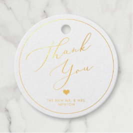 Pix Dezines Gold Danke, Luxus Kalligraphie Geschenkanhänger
