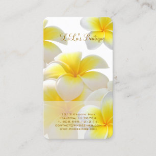 Pix Dezines Hawaii Plumeria Visitenkarte