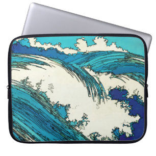 Pix Dezines konen uehara Ozeanwellen, 上 原 Laptopschutzhülle