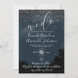 Pix Dezines Night Sky|Out Door Wedding Einladung
