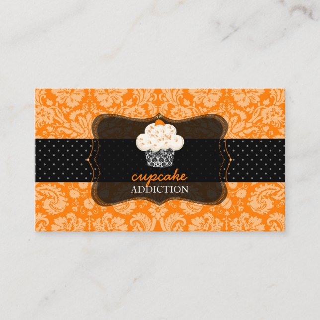 Pix Dezines Orangenschokoladenkuchen/Pâtisserie/di Visitenkarte (Vorderseite)