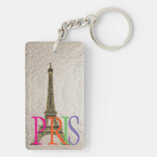 Pix Dezines Paris/Eiffelturm/DIY Farbe Schlüsselanhänger