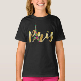 Pix Dezines paris, Neoneiffelturm T-Shirt