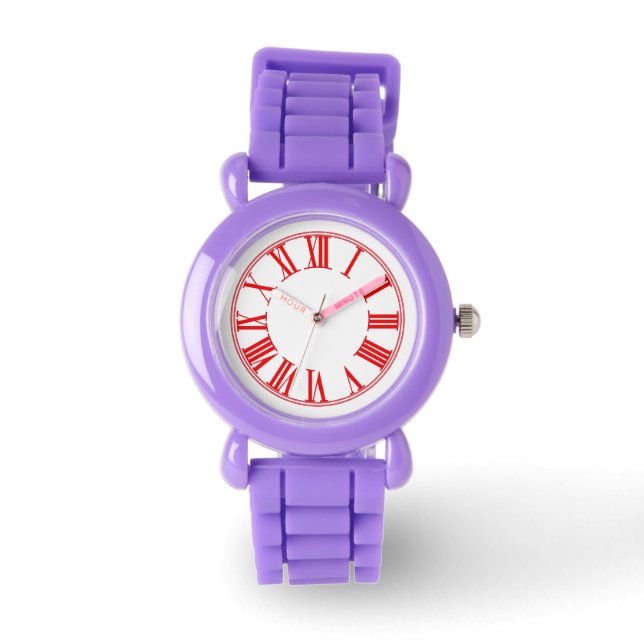 Pix Dezines schlichte römische Zahlen Armbanduhr (Vorderseite)