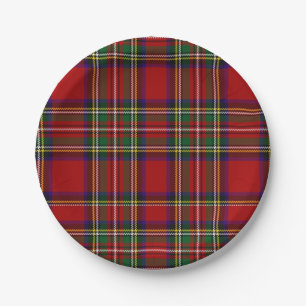 Pix Dezines-Stewart-Tartan Pappteller