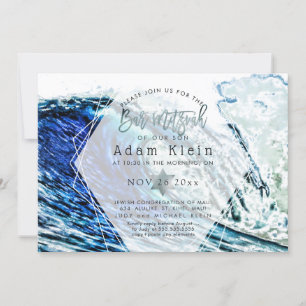 Pix Dezines Surfs Up Beach Bar Mitzvah Einladung