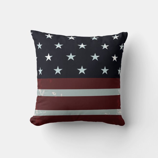 Pix Dezines Vintage Flagge Kissen (Vorderseite)