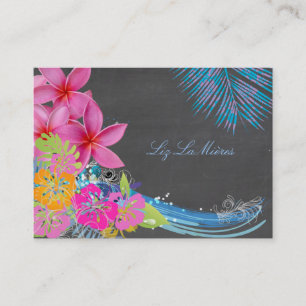 Pix Dezines Vintage Hula-Wellen Visitenkarte