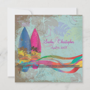 Pix Dezines Vintage Surfer, Destination Events Einladung