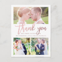 Pix Dezines Wedding Vielen Dank/Imitats Rose Gold