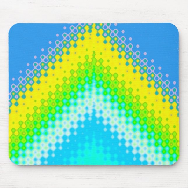 pixated Mountain Blue Mousepad (Vorne)