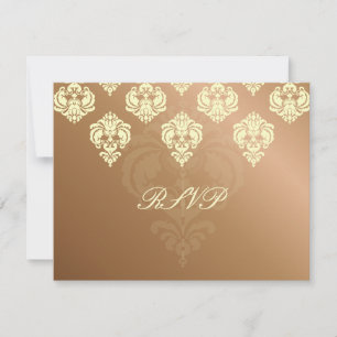 PixDezin Rossellini Damask RSVPs für 12x18 lädt ei RSVP Karte