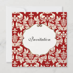 PixDezine Barock 1 / Rot Einladung