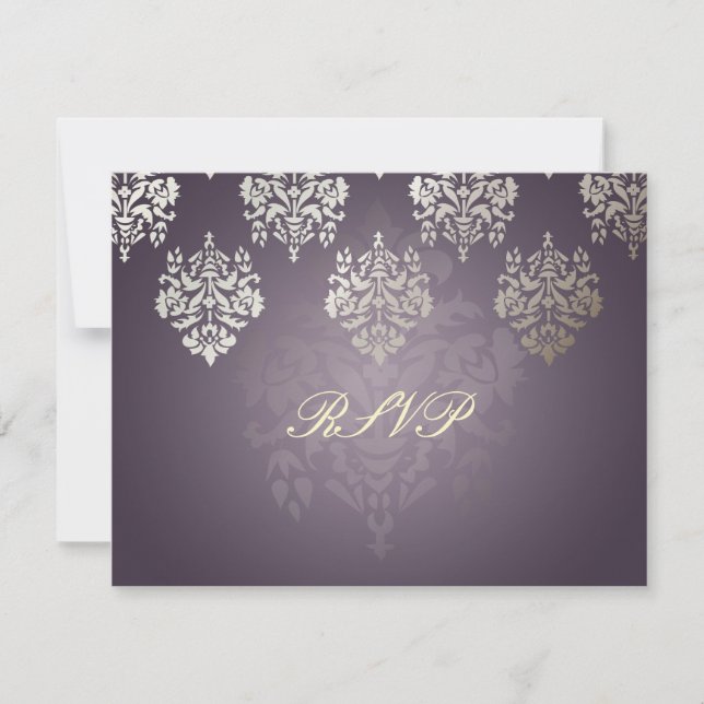 PixDezine Damask6 UAWG erfordert 12x18 Einladungen (Vorderseite)