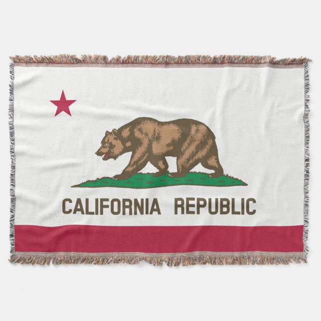 PixDezine Golden Bear/California State Flag Decke (Vorderseite)