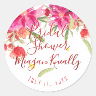PixDezine Mai-Blumen-Aquarell/DIY-Event Runder Aufkleber