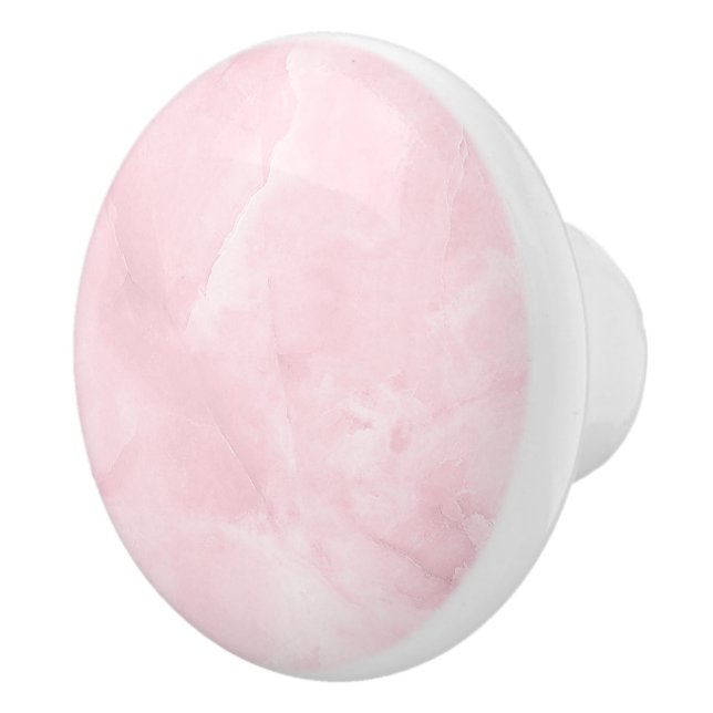 PIXDEZINEN BLUSH PINK ROSE QUARTZ MARMOR KERAMIKKNAUF (Rechts)
