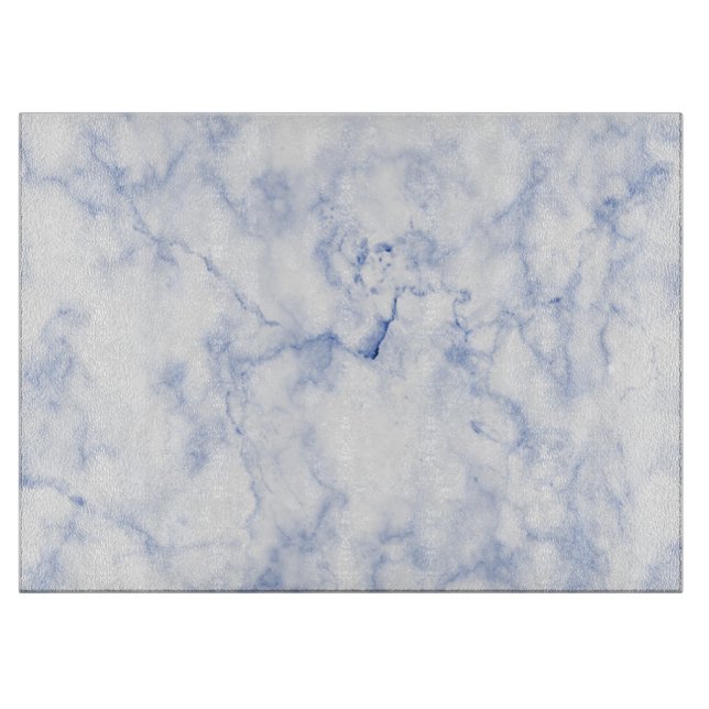 PIXDEZINEN, WEISSER MARMOR UND CERULEAN BLAUE VEIN SCHNEIDEBRETT (Vorderseite)