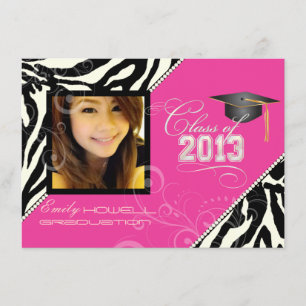 PixDezines 2013 Grads, Zebrafarben Einladung