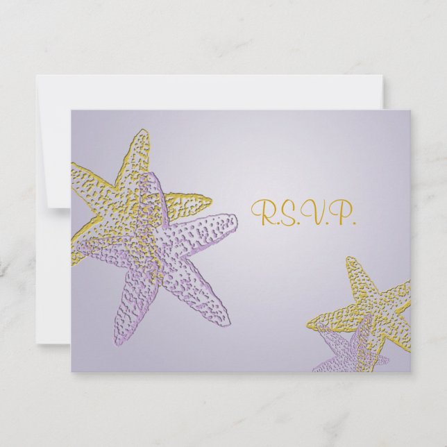 PixDezines 4.25"x5.5" uAwg, Seestern für 12x18 RSVP Karte (Vorderseite)