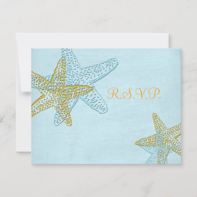 PixDezines 4.25"x5.5" uAwg, Seestern für 12x18 RSVP Karte (Vorderseite)