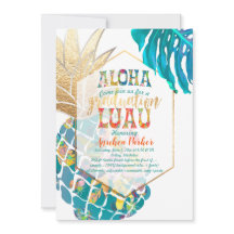 PixDezines Aloha Ananas/Aquamarin/Abschluss Luau