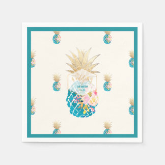 PixDezines Aloha Ananas/Aquamarin/DIY Hintergrund Serviette