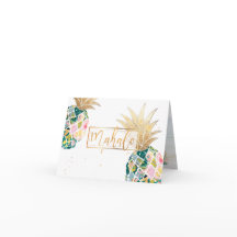 PixDezines Aloha Ananas/Mahalo