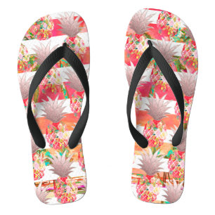 PixDezines Aloha Ananas+Streifen Flip Flops