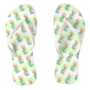 PixDezines Aloha Ananas+Streifen Flip Flops