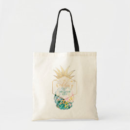 PixDezines Aloha Hawaiianische Ananas/Aquamarin Tragetasche