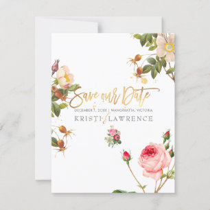 PixDezines antike Rosen / Unsere Verabredung darf  Save The Date
