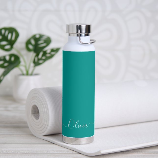 PixDezines Aquamarine DIY Farbwasserflasche Trinkflasche (Yoga)