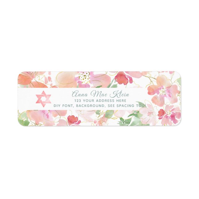 PixDezines Aquarellfarben Blume, Blush Süßerbsen (Vorne)