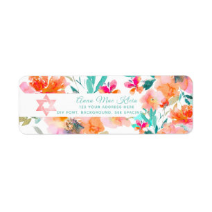 PixDezines Aquarellfarben Blume, Mandarine Ora Ros