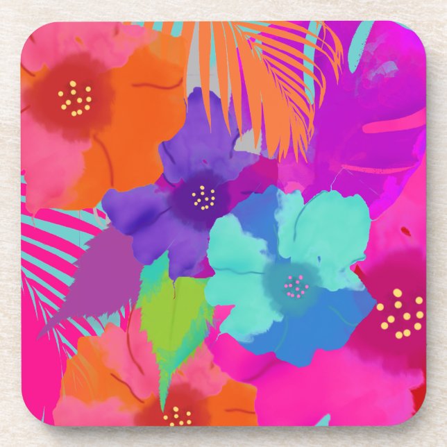 PixDezines bali kai/DIY Hintergrundfarbe Untersetzer (Vorderseite)