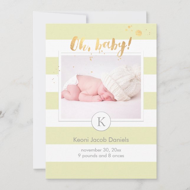 PixDezines bandes faire-part de naissance/DIYcolor (Devant)