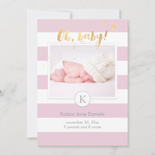 PixDezines bandes faire-part de naissance/DIYcolor (Devant)