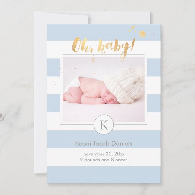 PixDezines bandes faire-part de naissance/DIYcolor (Devant)