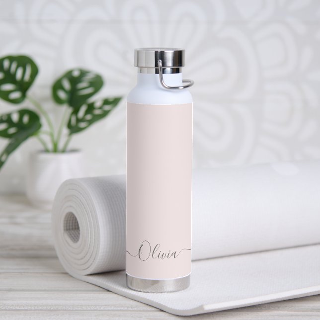 PixDezines Barely Blush Pink DIY Farbe Trinkflasche (Yoga)