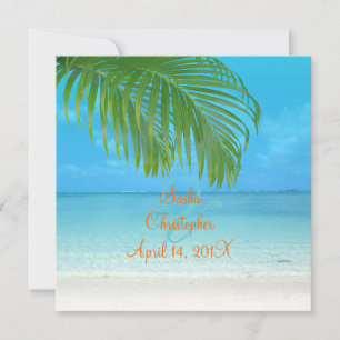 PixDezines Beach Hochzeitsempfang Einladung