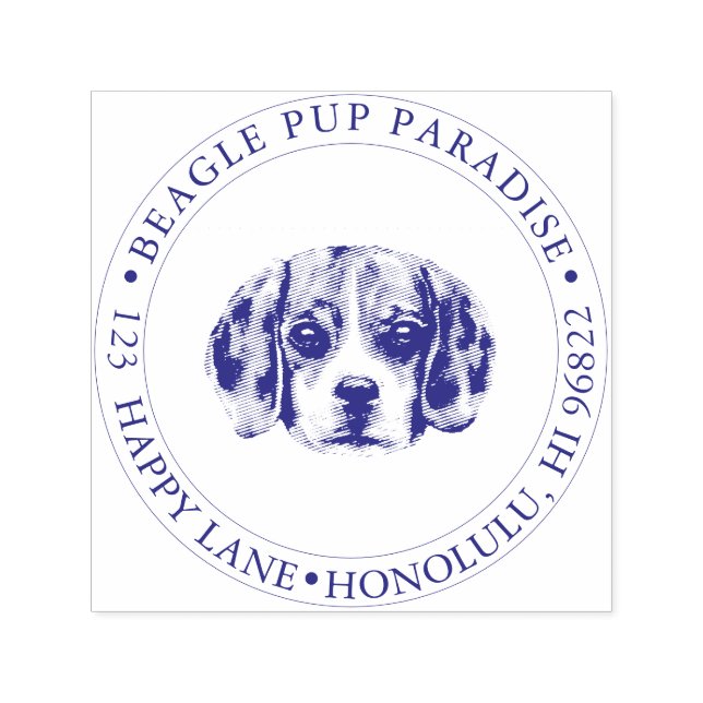 PixDezines Beagle Pup Permastempel (Design)