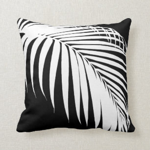 PixDezines Black+White Palms, DIY-Hintergrund Kissen
