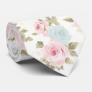 PixDezines Blush Pink Ice Blau Rose Krawatte