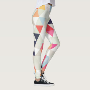 PixDezines Boho Aquarell Geometrisch/Dreiecke Leggings