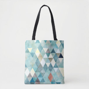 PixDezines Boho Geometric / Dreiecke Muster Tasche