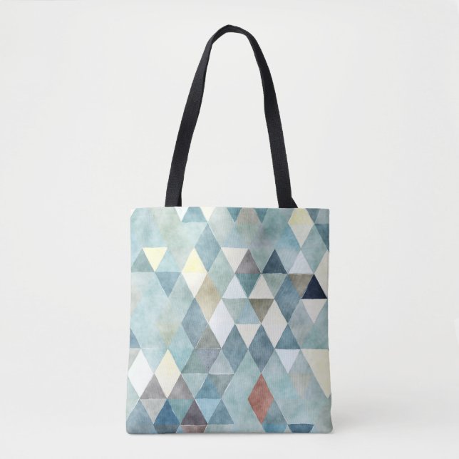PixDezines Boho Geometric / Dreiecke Muster Tasche (Vorderseite)